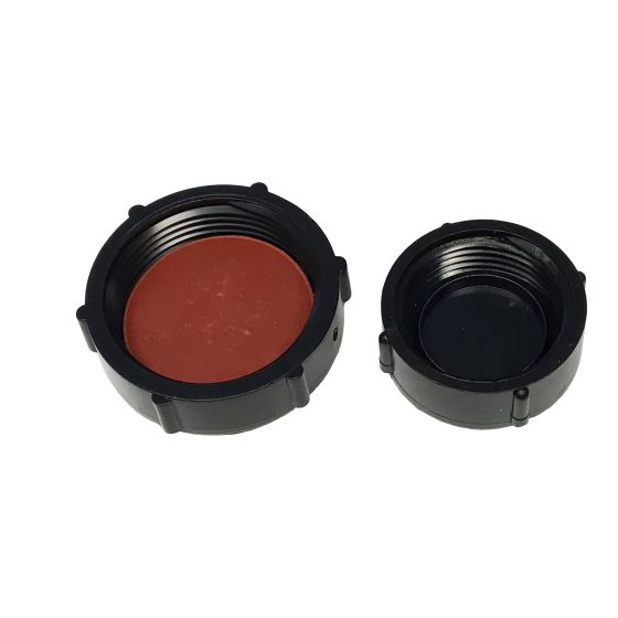 Bouchon fileté en ABS DWV de siphon en P, 2/pqt, 1 5/16" et 1 5/8"
