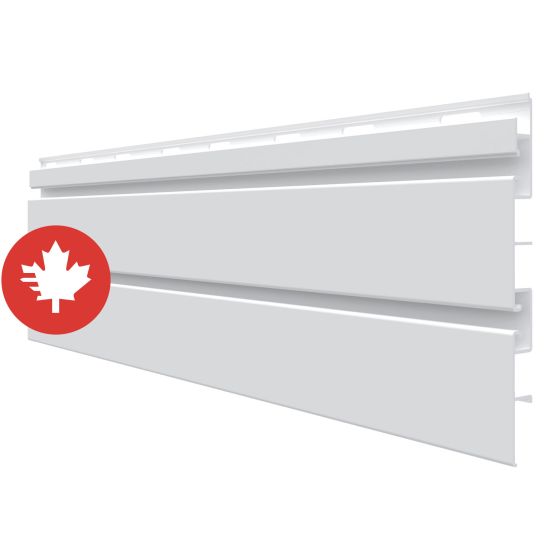 Panneau de revêtement à rainures SlatWall, blanc, 6" x 8'