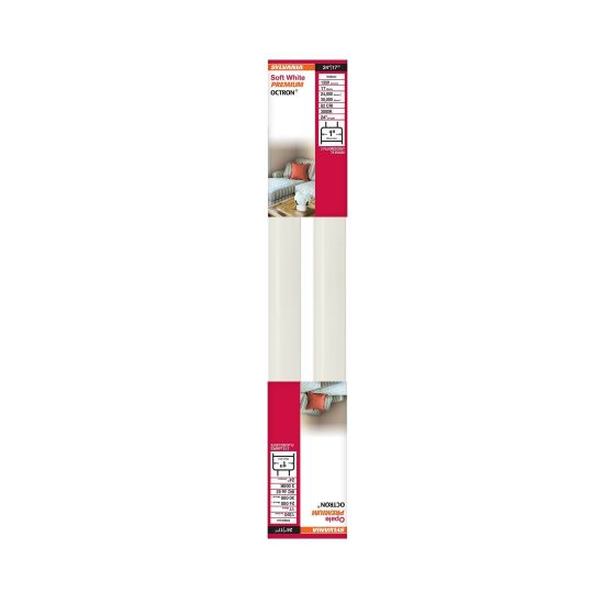 Tube fluorescent, T8, blanc froid, 17 W, 24", 2/pqt