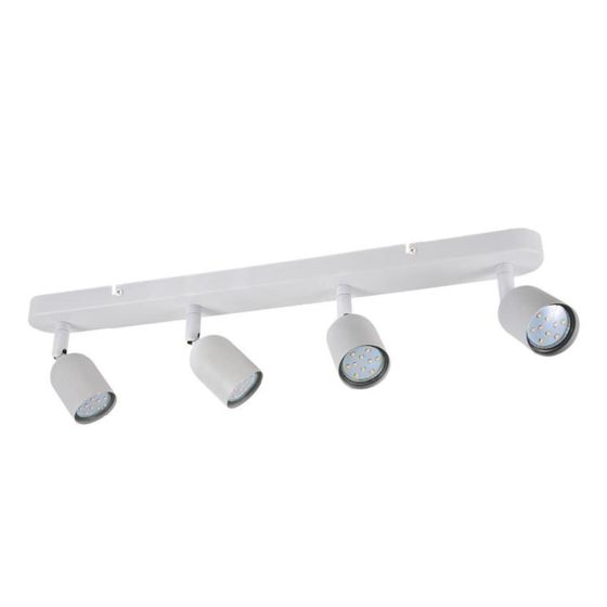 Rail d'éclairage directionnel à 4 lumières Sullivan, blanc, 22 5/6" x 5 1/8"