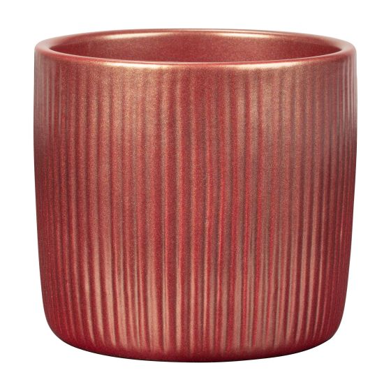 Cache-pot en céramique, rouge magique, 13 cm