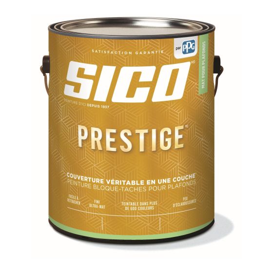 Paint SICO Prestige for Ceilings - Flat - Base Pure White - 3.78 L