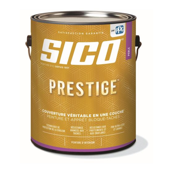 Peinture SICO Prestige, Perle, Base 3, 3,78 l