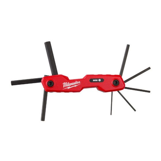 Metric Folding Hex Key Set - 8/Pkg