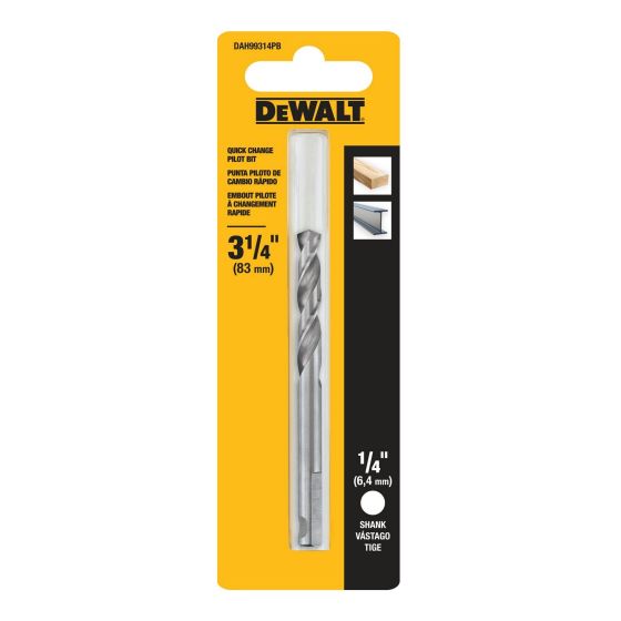 Pilot Drill Bit for Hole Saw - 1/4" Shank