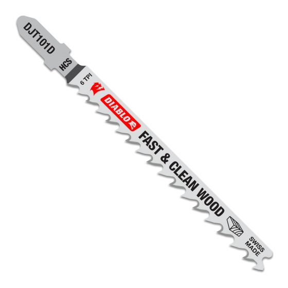 Lames de scie sauteuse en acier haute teneur carbone, pour bois, 4" x 6 DPP, 5/pqt