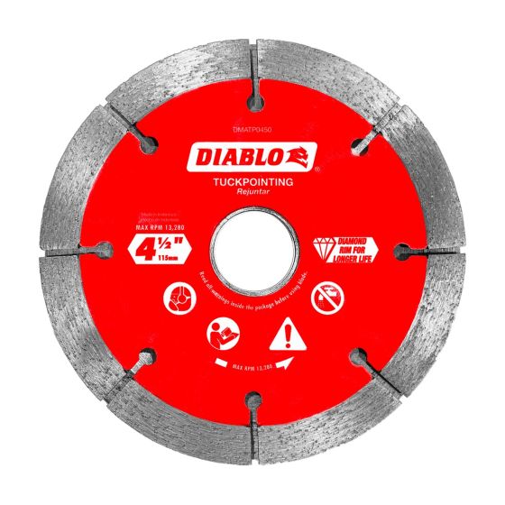 Lame diamantée de jointement pour maçonnerie, 4 1/2"