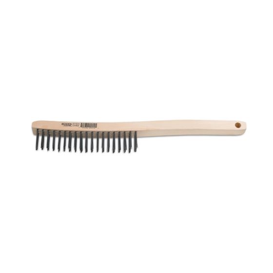 Brosse, acier au carbone, courbée, 13 3/4"