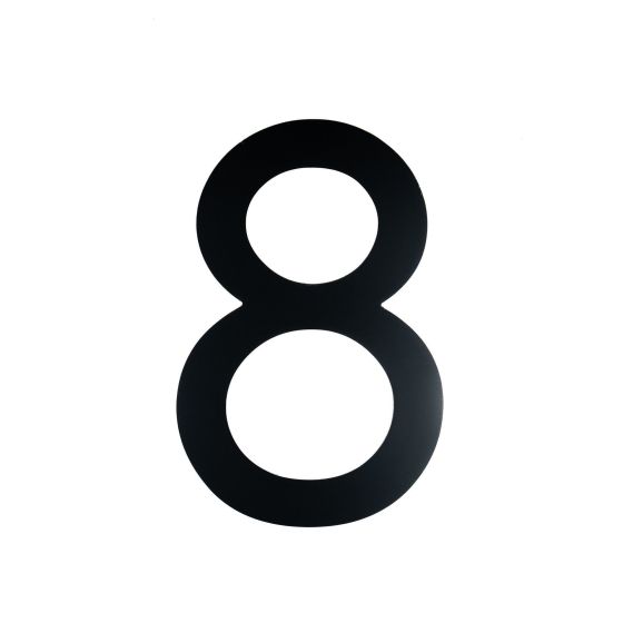 Black Contemporary 9" House Number - 8