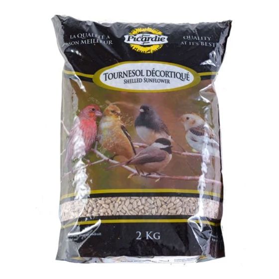 Tournesol décortiqué pour oiseaux sauvages, 2 kg