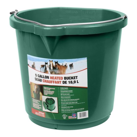 Heated Flat Bucket Blue - 6 gal