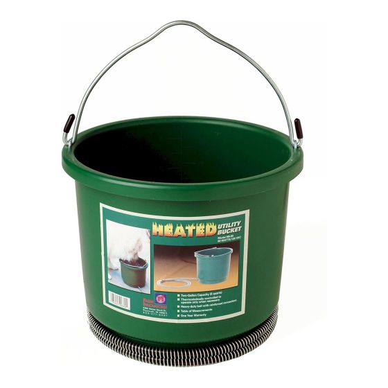 Heated Bucket - Green - 7.5 l