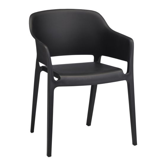 Stackable Plastic Chair - Black