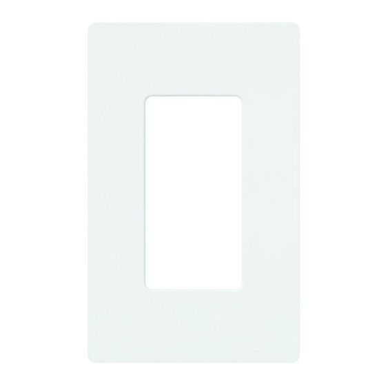 Screwless Wallplate - Claro - Simple - White