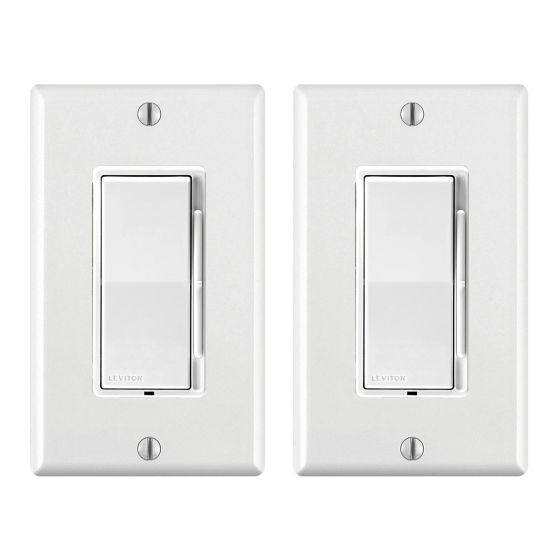 Gradateur universel à glissière, Decora, blanc, 2/pqt