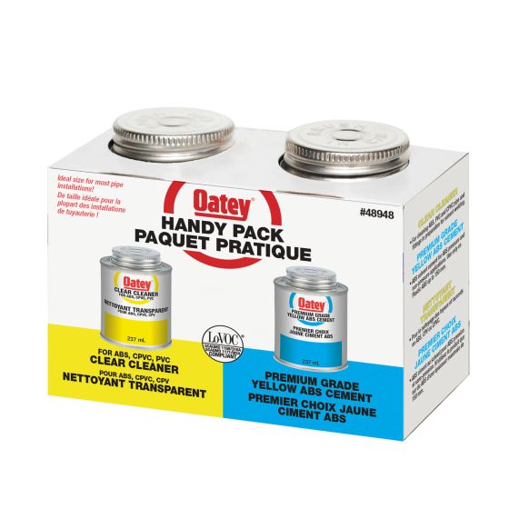 Ensemble nettoyant/ciment ABS, 2/pqt