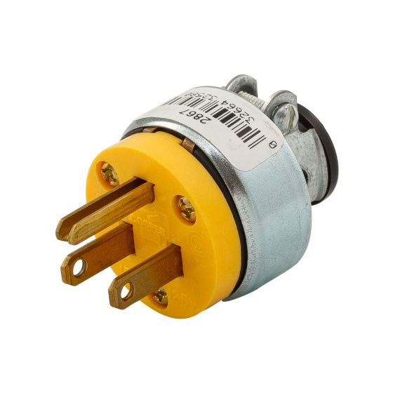 Armoured Plug - Yellow - 15 A