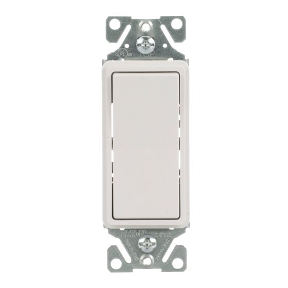 Decorative 3-Way Switch, White 15 A, 120/277V/AC