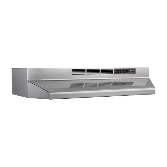 Hotte sous armoire, inox, 30"