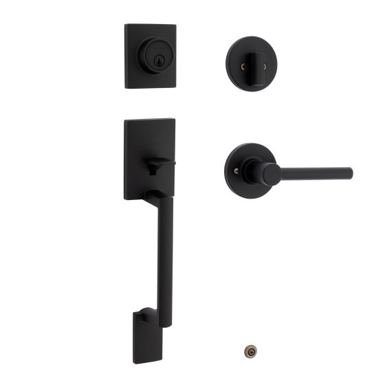 Latch For Exterior Door - Branton/Reminy - Matt Black