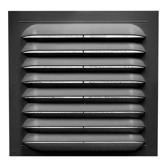 Square Gable Vents - Standard - Black - 15" x 15"