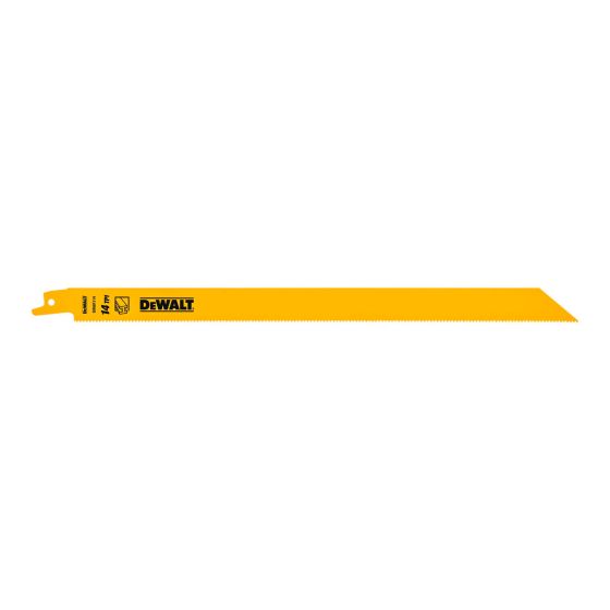 Lames de scie alternative bimétalliques, droite, 14 DPP, 5/pqt, 12"
