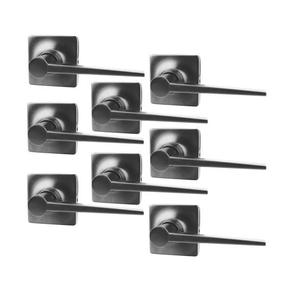 Lever Set For Passage Doors - Windsor - Satin Charcoal - 8/pkg
