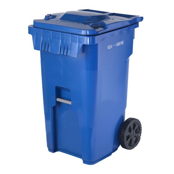 Bac roulant, bleu, 240 l