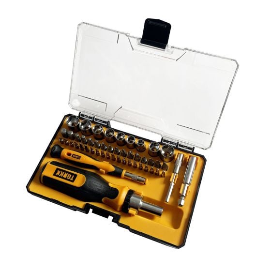 Ensemble de tournevis de précision + cliquet, 49 mcx