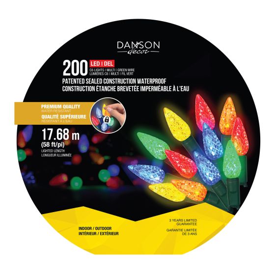 200 C6 LED Lights - Multicolour