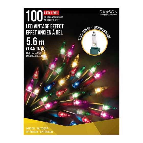 100 Lumières DEL, effet ancien, multicolore