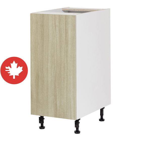 Caisson inférieur 1 porte, Beauté Naturelle, bois, 15" x 34 3/4" x 24"