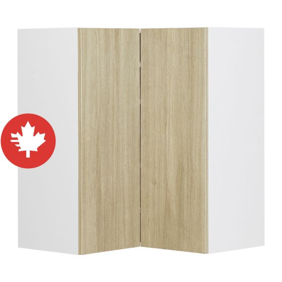 Wall Corner Cabinet 2 Doors - Sheer Beauty - Wood - 24" x 30" x 12 1/2"