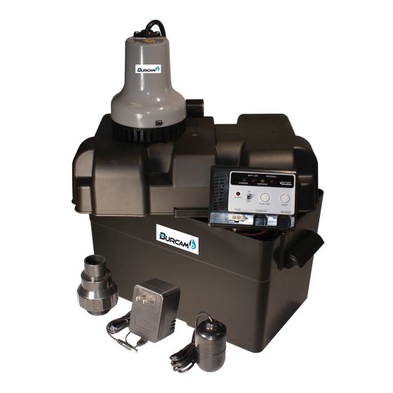 Pompe de puisard, batterie 12 V, 1 ½" DWV 115 V