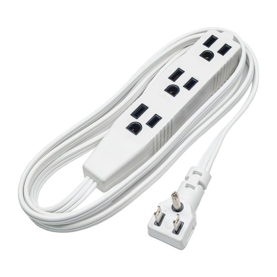 Indoor Extension Cord - 16/3 - SPT-2 - White - 2 m