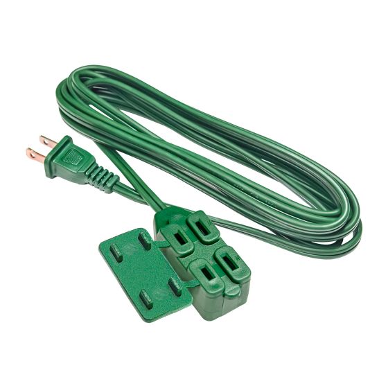 16/2 Indoor Extension Cord – 15’ – Green