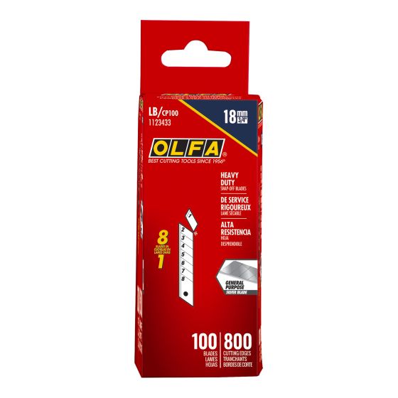 Lames sécables de remplacement, service rigoureux, 100/pqt