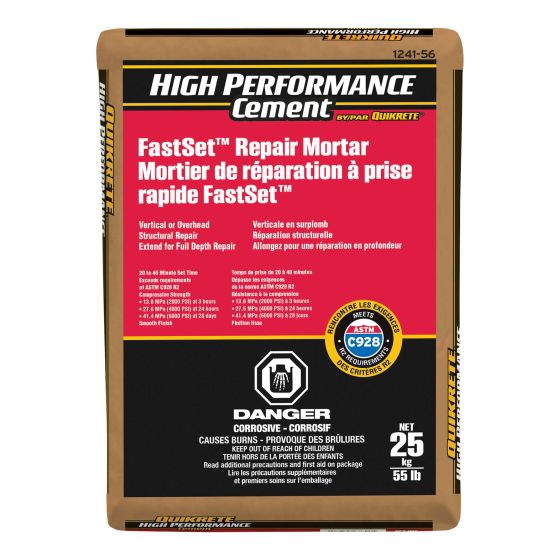 Mortier de réparation, HPC, Fastset, 25 kg