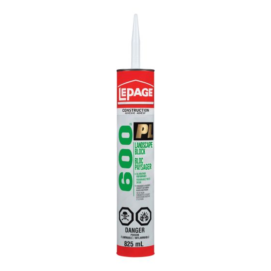 Adhésif pour bloc paysager, PL 600, 825 mlc