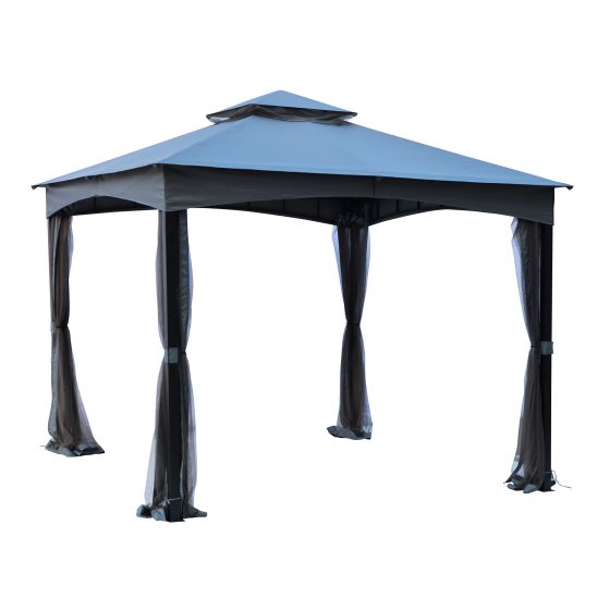 Gazebo à toit souple, 10’ x 10’