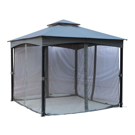 Gazebo à toit souple, 10’ x 10’