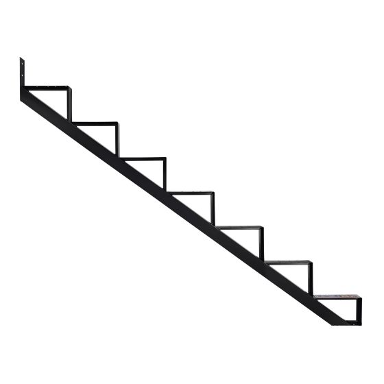 Stair Riser – Aluminum - 7 Stairs – Black - 60"