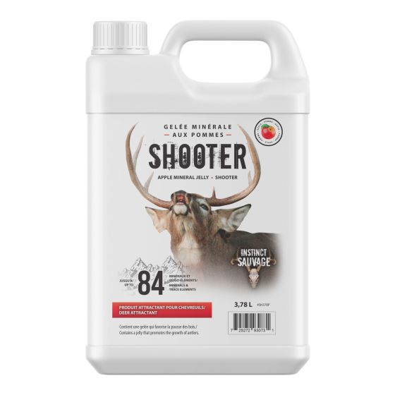Produit attractant pour chevreuil, gelée minérale aux pommes, Shooter, 3,78 l