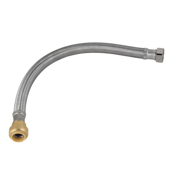 Connecteur tressé pour chauffe-eau, 3/4" connexion rapide x 3/4" FIP, 18"