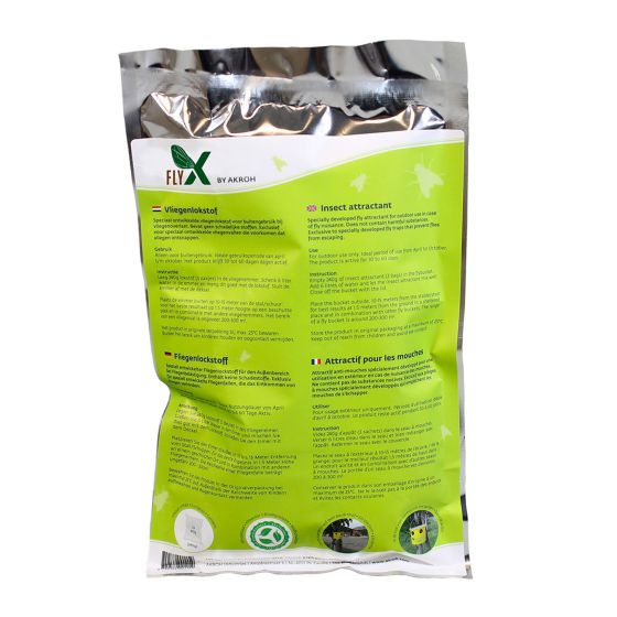 Attractif à mouches pour seau Fly Bucket, Fly-X, 240 g