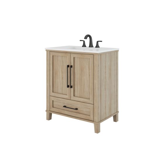 Meuble-lavabo Colter, 30", tan vieilli