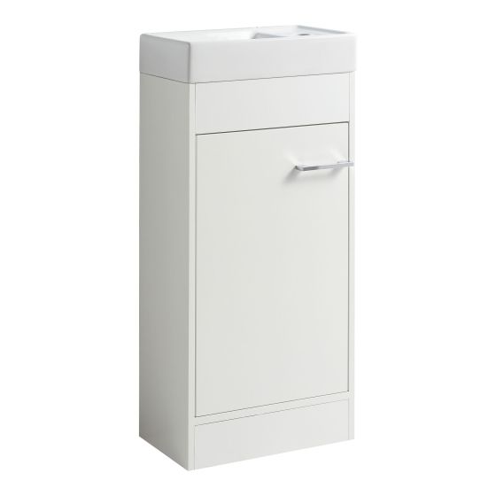 Meuble-lavabo Matera, 33 ½" x 16" x 8 ¾", blanc