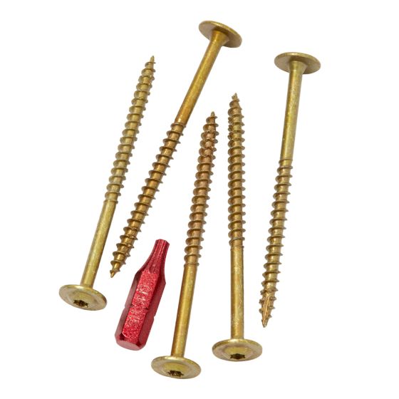 Cabinet Screws - Low-Profile - #8 x 2 1/2" - 100/Pkg