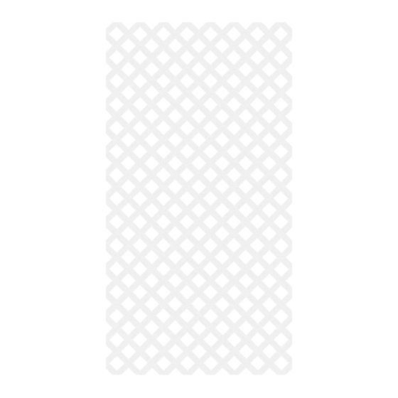 Treillis, Classique, PVC, blanc, 4’ x 8’