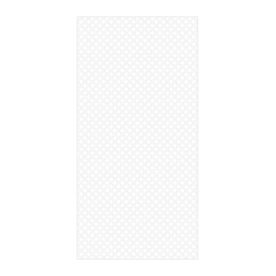 Treillis, Diamant, PVC, blanc, 4’ x 8’